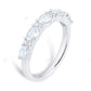 White Gold Lab Grown Diamond East West Wedding Band