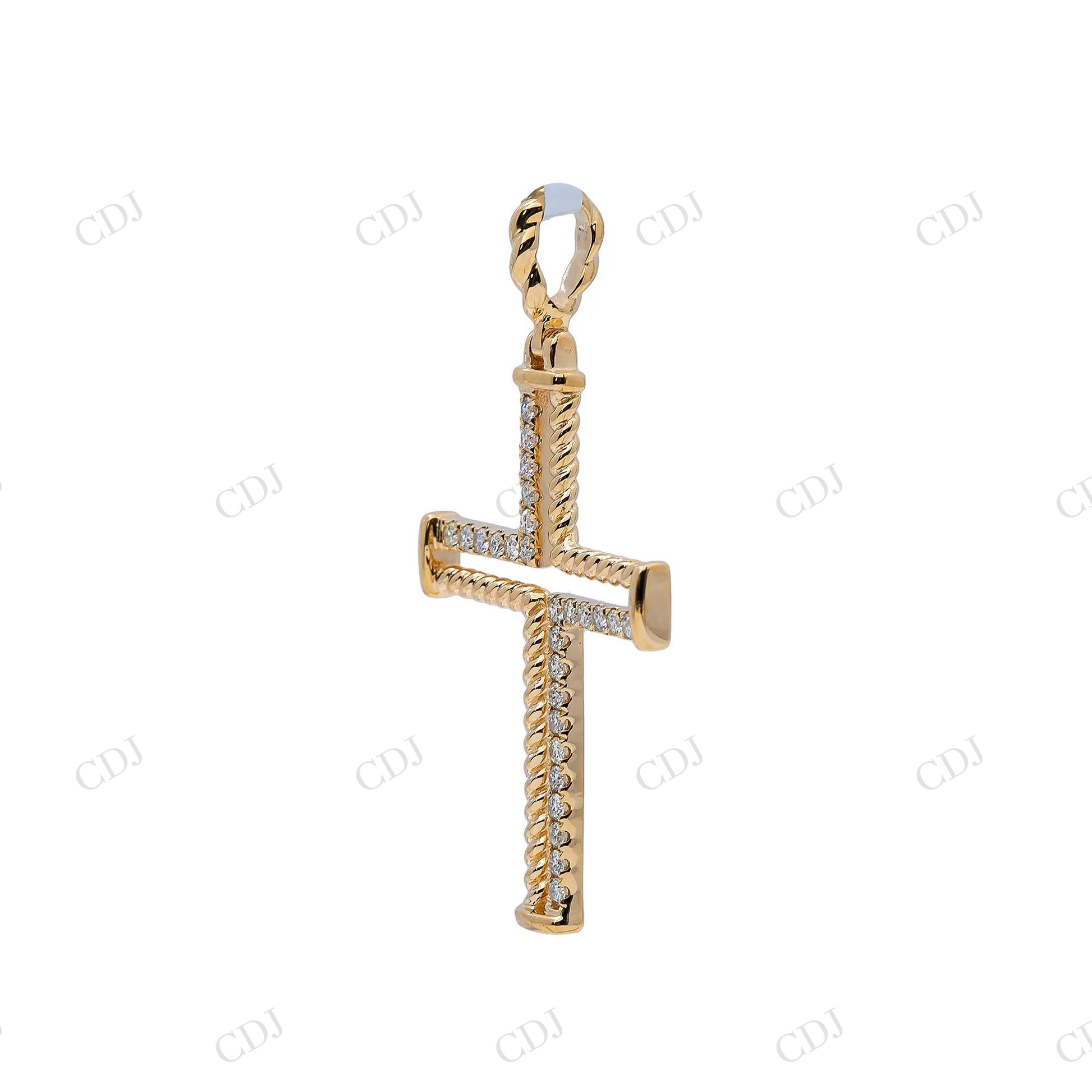 Customized Unique 925 Silver cross Moissanite Pendant Hip Hop Pendent customdiamjewel