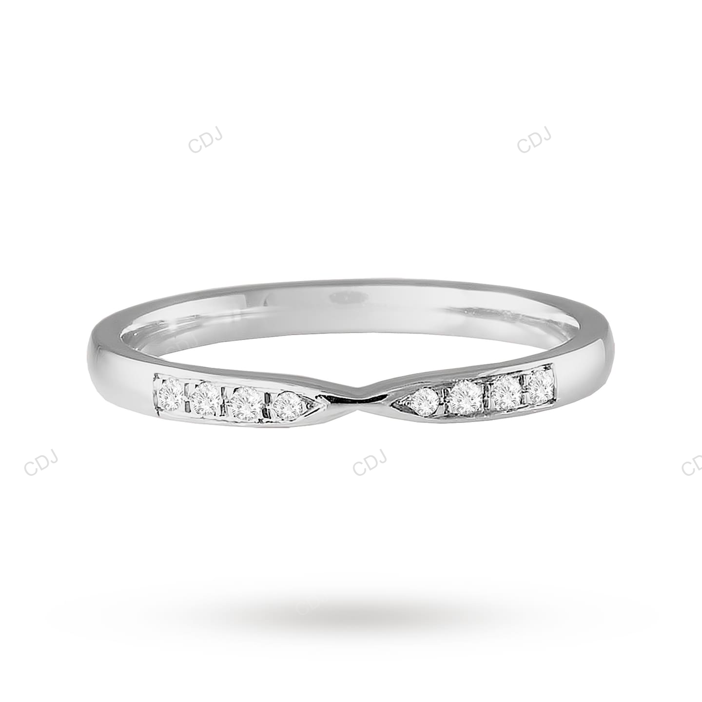 Solid Gold CVD Diamond Luxury Wedding Band