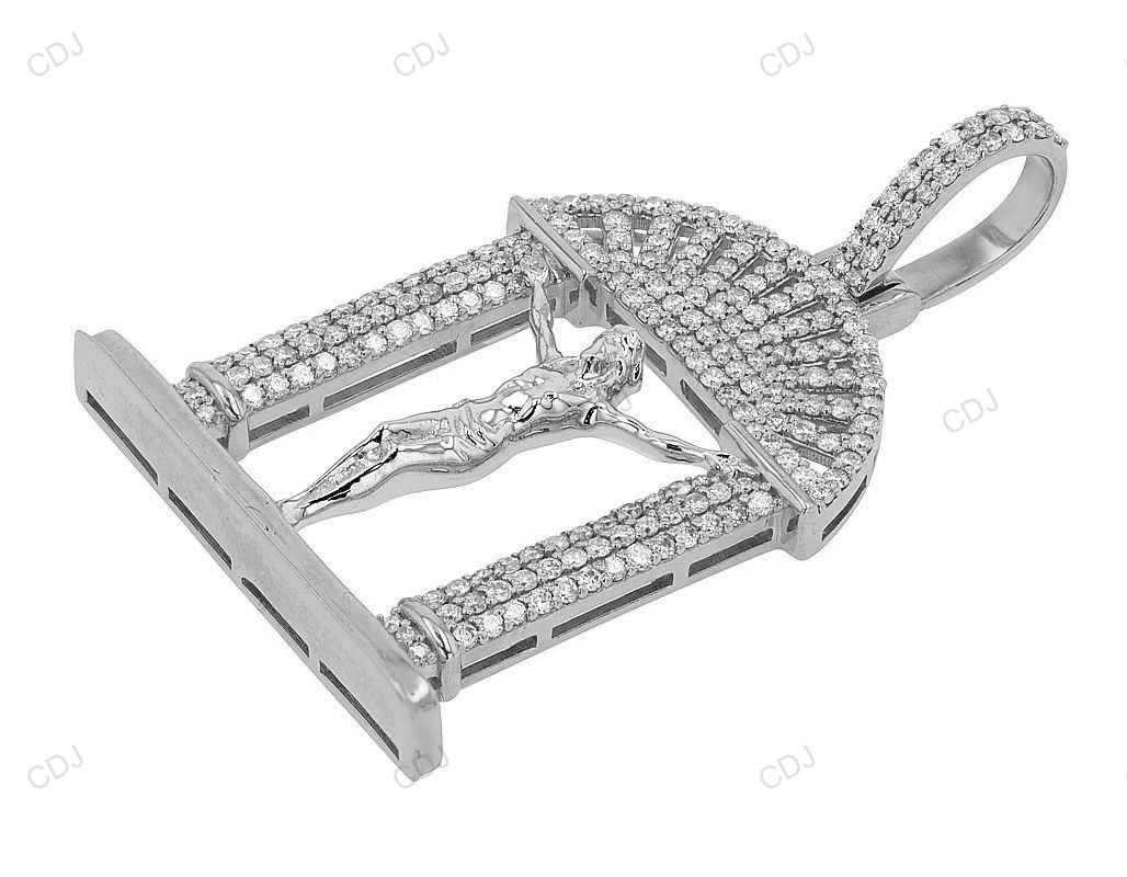Luxury Jesus Pendant Gold Lab Created Diamond Jewelry hip hop jewelry CustomDiamJewel