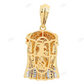 10K Yellow Gold CVD Jesus Head Diamond Pendant hip hop jewelry CustomDiamJewel