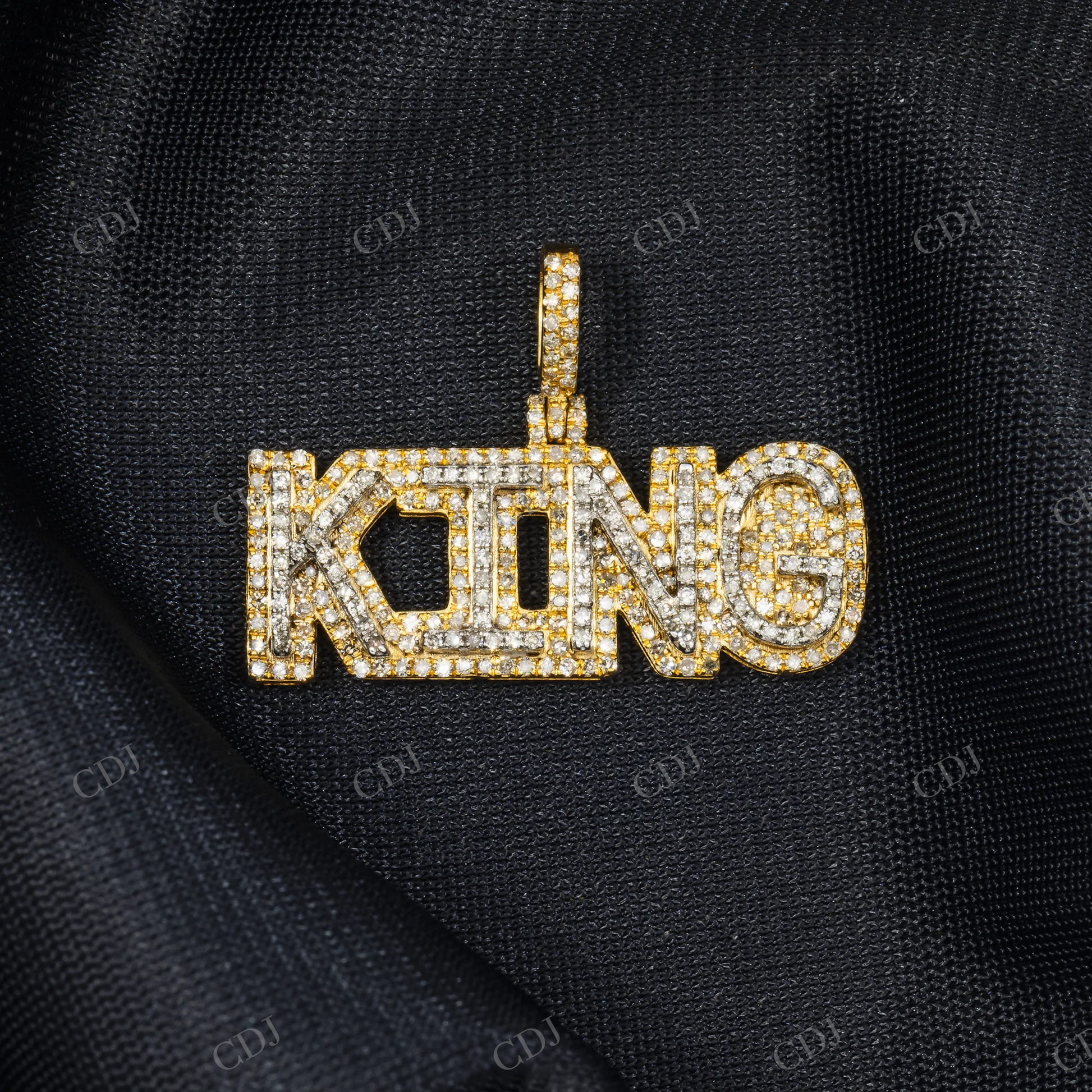 Custom Hip Hop 925 Silver Moissanite King Pendant Hip Hop Pendent customdiamjewel