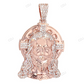Halo Cross Jesus Lab Grown Diamond Gold Luxury Pendant hip hop jewelry CustomDiamJewel