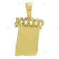 Jesus Baguette Cut Lab Grown Diamond Yellow Gold Pendant hip hop jewelry CustomDiamJewel
