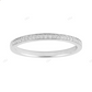 White Gold Lab Grown Diamond Pave Setting Wedding Band
