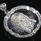 White Gold Jesus Piece Plain Pendant hip hop jewelry CustomDiamJewel
