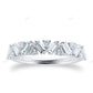 Baguette Cut CVD Diamond White Gold Wedding Band