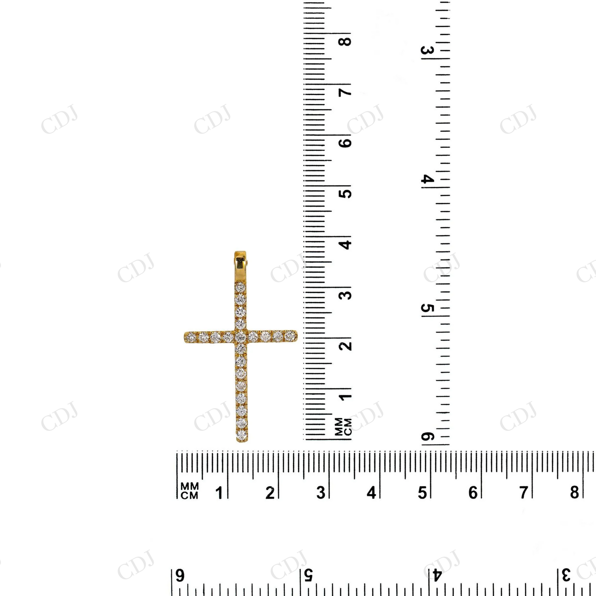 Minimalist Cross Religious Moissanite 925 Silver Pendant Hip Hop Pendent customdiamjewel