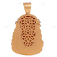 10K Rose Gold Lab Grown Diamond Matte Jesus Pendant hip hop jewelry CustomDiamJewel