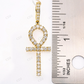 925 Silver Iced Out Moissanite Egyptian Ankh Cross Pendant Hip Hop Pendent customdiamjewel