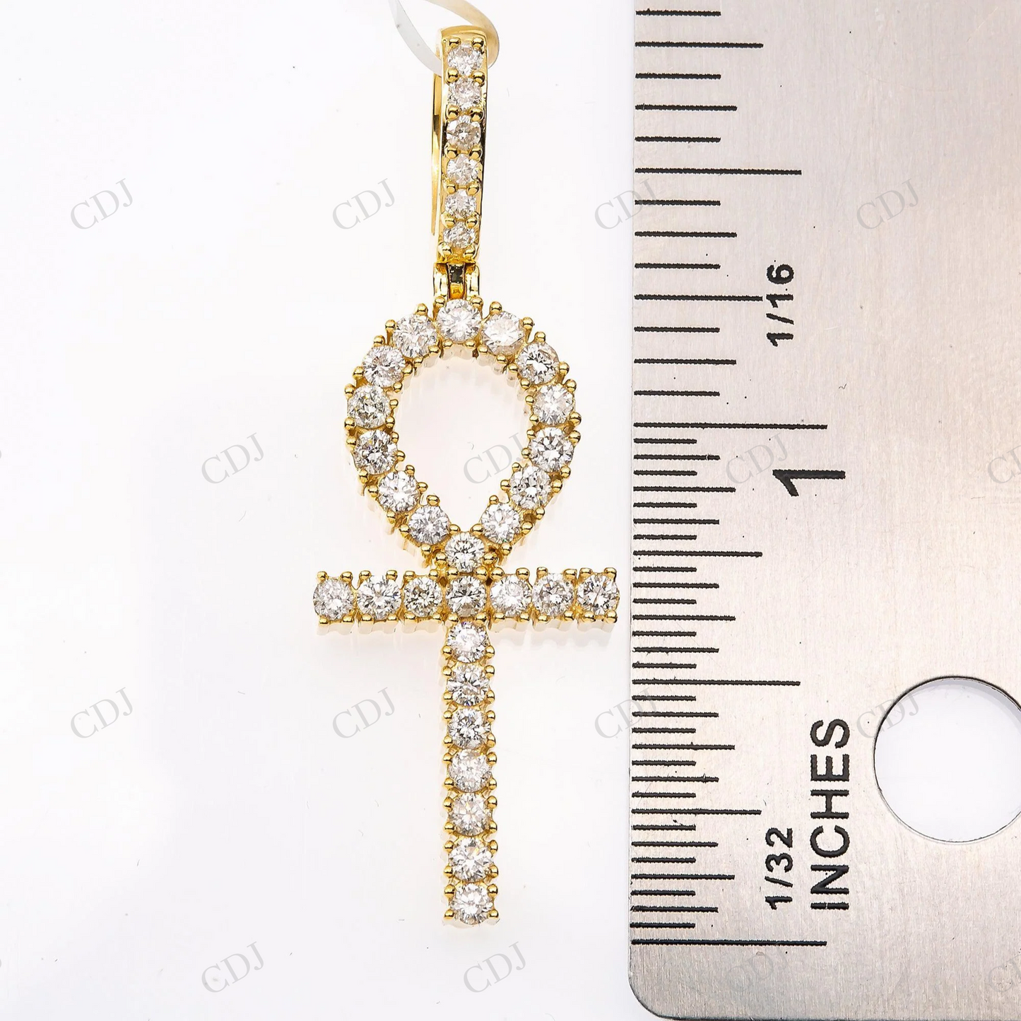 925 Silver Iced Out Moissanite Egyptian Ankh Cross Pendant Hip Hop Pendent customdiamjewel