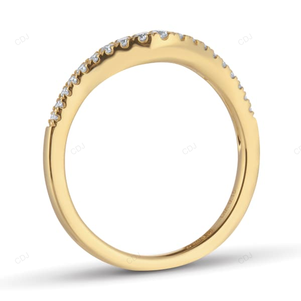 0.15 CTW Yellow Gold Lab Grown Diamond Wedding Band