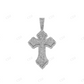 Iconic Hip Hop Rapper Style Cross Moissanite 925 Sterling Silver Pendant Hip Hop Pendent customdiamjewel
