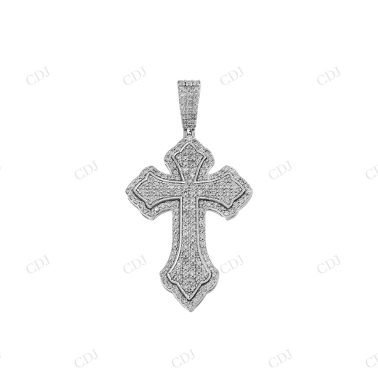 Iconic Hip Hop Rapper Style Cross Moissanite 925 Sterling Silver Pendant Hip Hop Pendent customdiamjewel