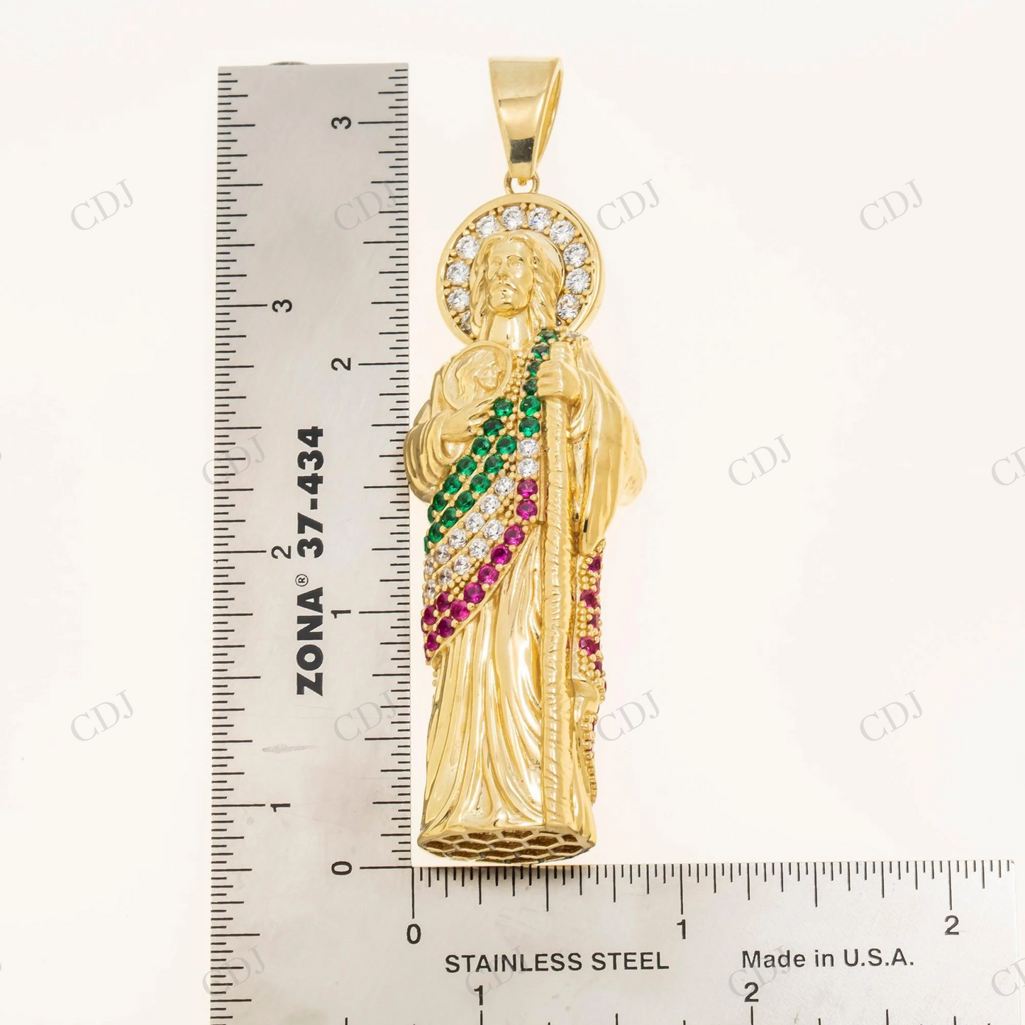 Custom Religious Saint Moissanite 925 sterling Silver Pendant Hip Hop Pendent customdiamjewel