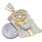 Jesus Face CVD Diamond Yellow Gold Hip Hop Pendant hip hop jewelry CustomDiamJewel