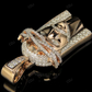 Rose Gold Jesus Face Lab Created Diamond Pendant hip hop jewelry CustomDiamJewel