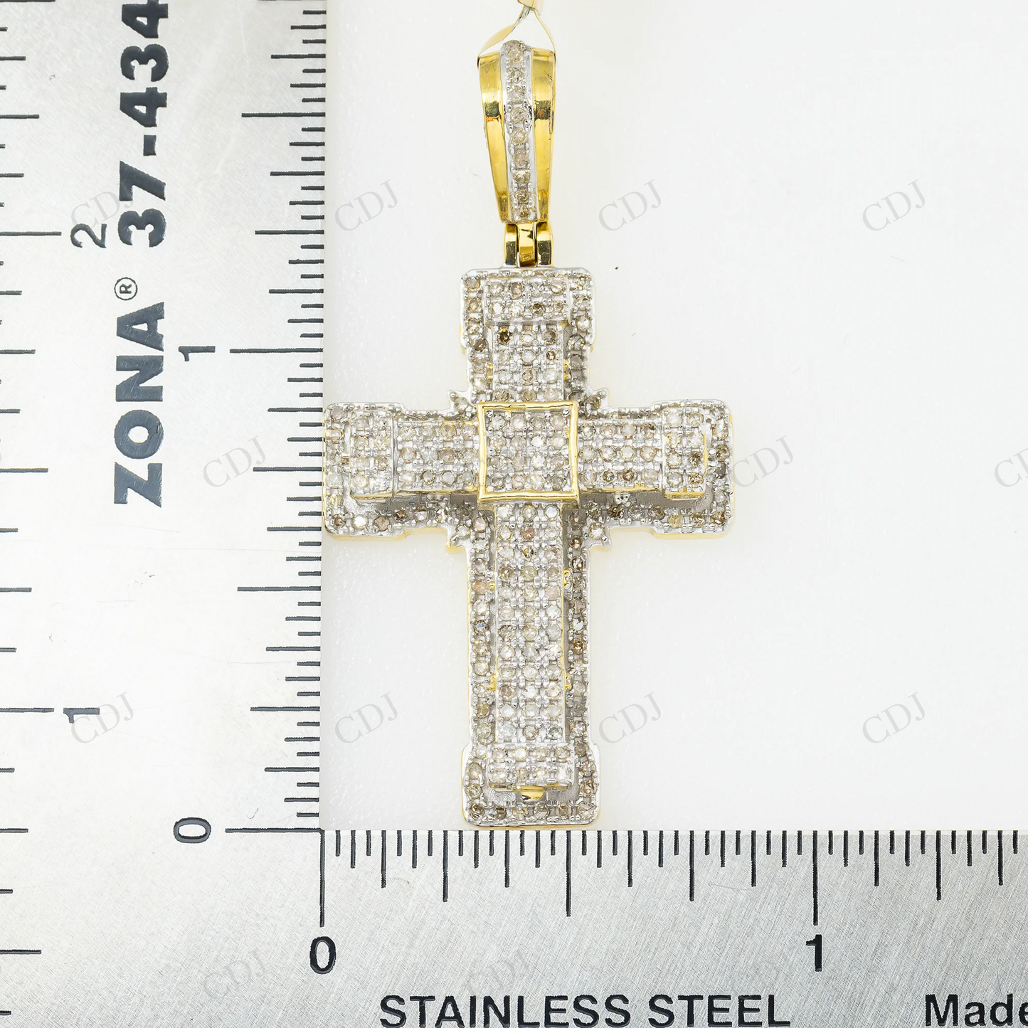 1.6" Fully Iced Out Moissanite Cross 925 Silver Pendant Hip Hop Pendent customdiamjewel