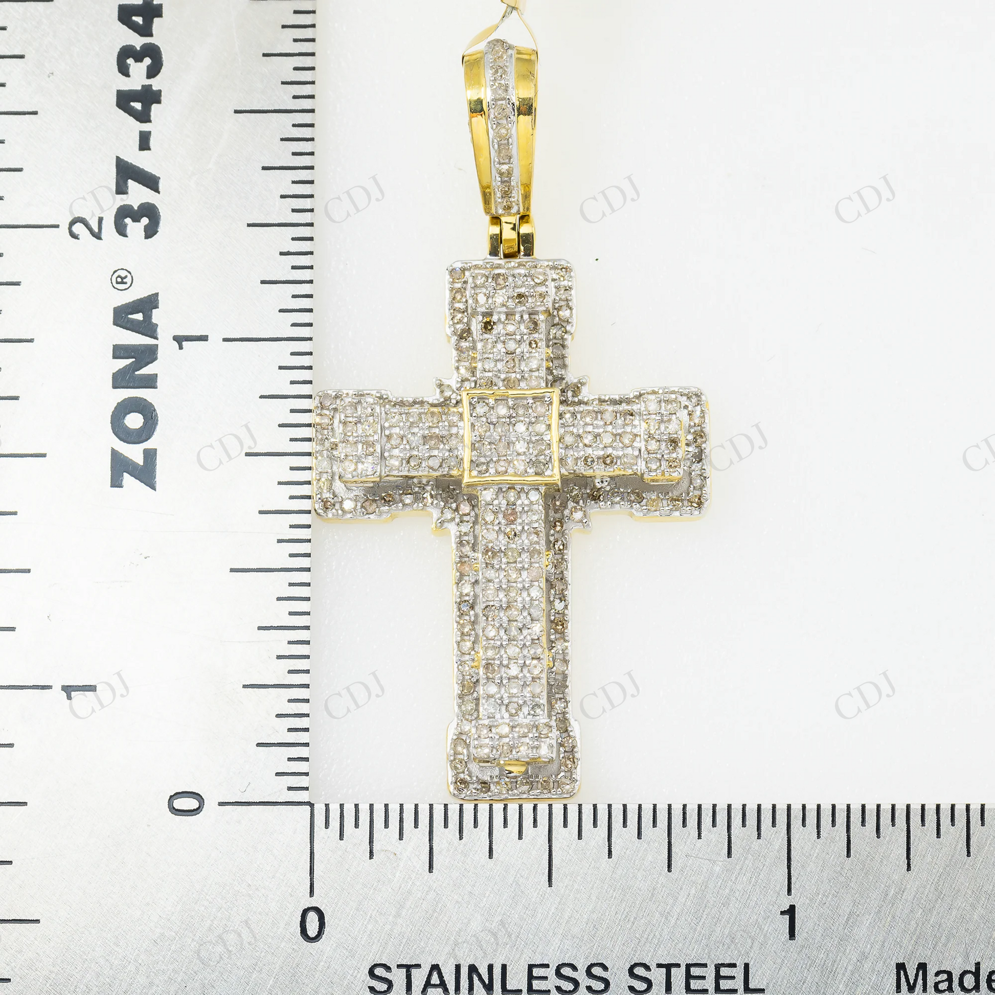 1.6" Fully Iced Out Moissanite Cross 925 Silver Pendant Hip Hop Pendent customdiamjewel