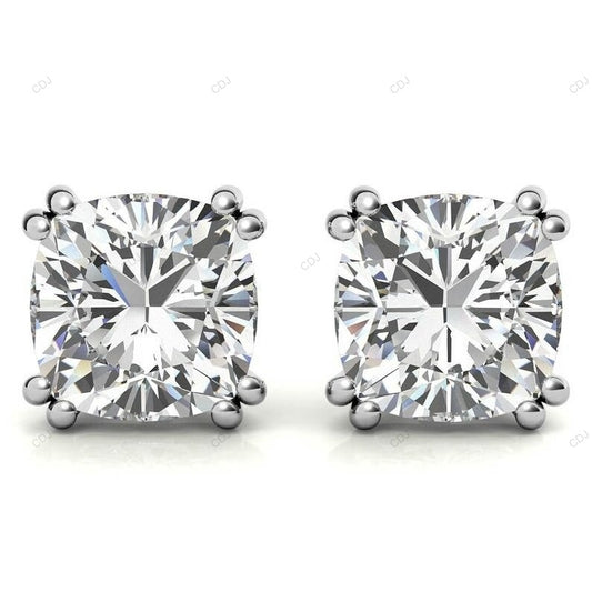 White Gold Lab Grown Diamond Stud Earring For Everyday customdiamjewel