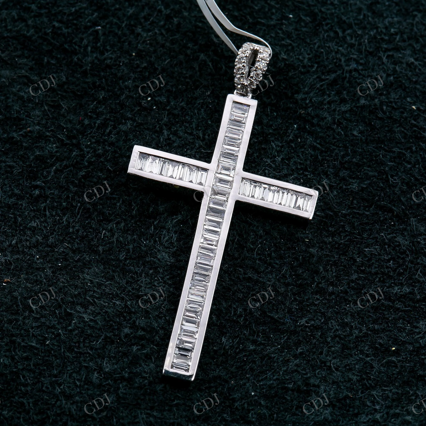 Hip Hop 925 Silver Moissanite Cross Pendant Hip Hop Pendent customdiamjewel