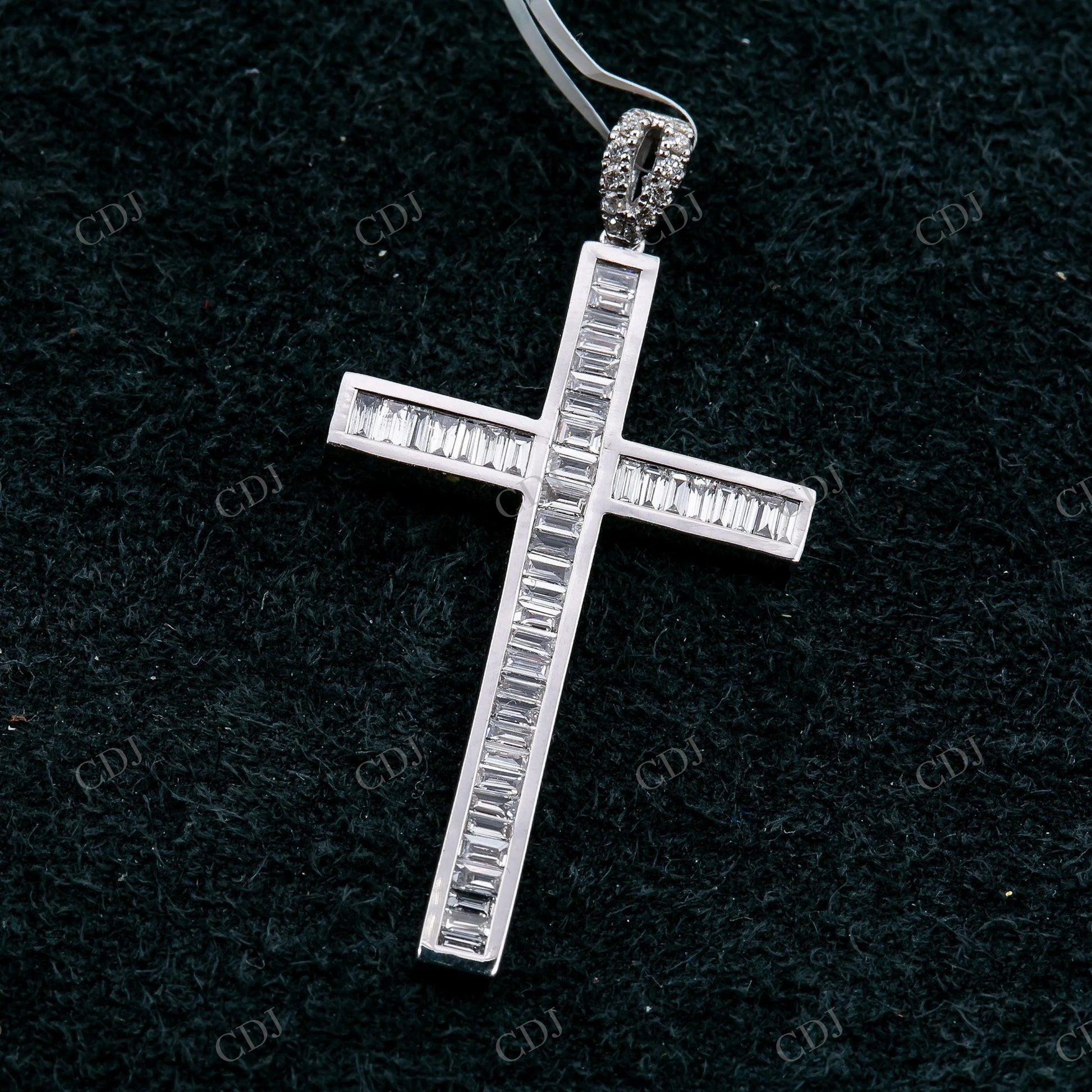 Hip Hop 925 Silver Moissanite Cross Pendant Hip Hop Pendent customdiamjewel