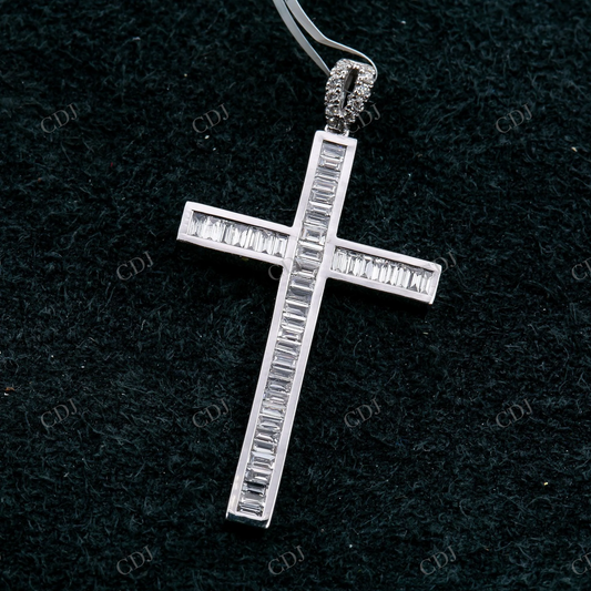 Hip Hop 925 Silver Moissanite Cross Pendant Hip Hop Pendent customdiamjewel
