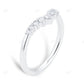 18KT Gold Lab Grown Diamond Curved Weeding Band