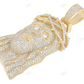 Iced Out Gold CVD Diamond Customize Jesus Pendant hip hop jewelry CustomDiamJewel