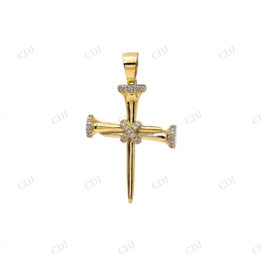 Custom Iced Cross 925 Silver Moissanite Pendant Hip Hop Pendent customdiamjewel