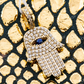 Iced Out Hamsa Hand Evil Eye 925 Silver Moissanite Pendant Hip Hop Pendent customdiamjewel