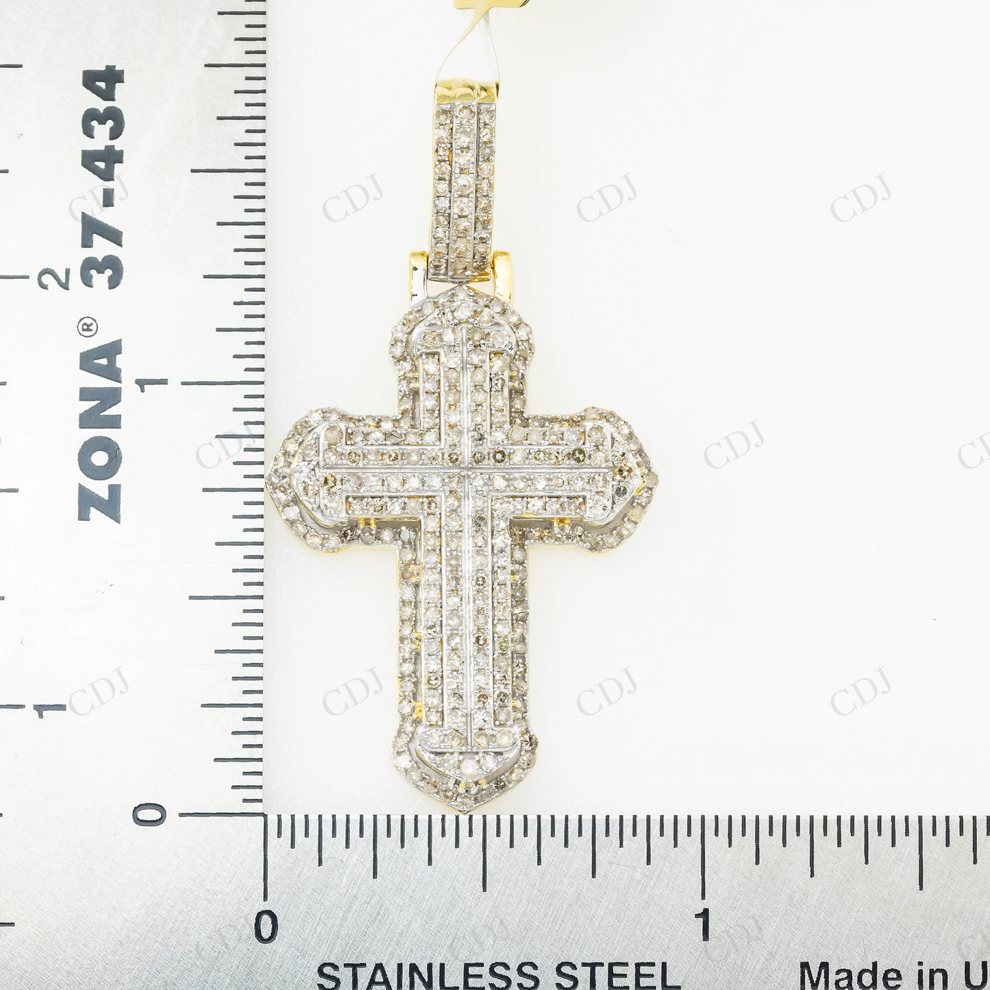 Religious 925 Silver Moissanite Cross Pendant Hip Hop Pendent customdiamjewel