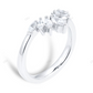 Pear Shape CVD Diamond Gold Wedding Band