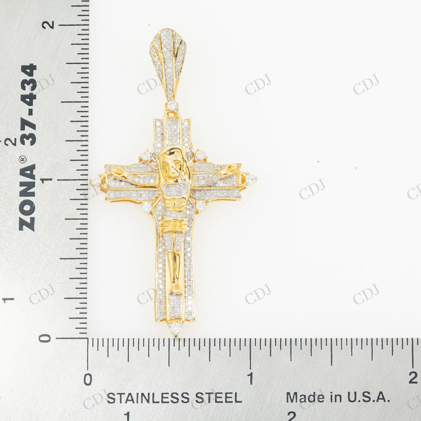 925 Silver Moissanite Jesus Piece Cross Pendant Hip Hop Pendent customdiamjewel
