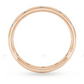 Rose Gold Flush Setting CVD Diamond Wedding Band