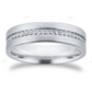 White Gold Lab Grown Diamond Wedding Band Gift For Women