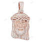 Crowned Jesus Head Lab Grown Diamond Gold Customize Pendant hip hop jewelry CustomDiamJewel
