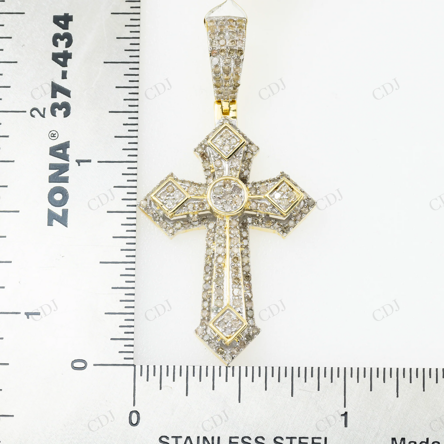 Customized Iced Out Cross 925 Silver Moissanite Pendant Hip Hop Pendent customdiamjewel
