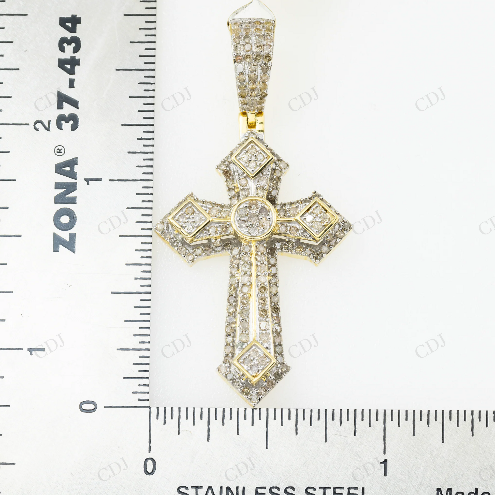 Customized Iced Out Cross 925 Silver Moissanite Pendant Hip Hop Pendent customdiamjewel