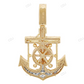 Anchor Lab Grown Diamond Tow-Tone Jesus Pendant hip hop jewelry CustomDiamJewel