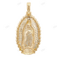 Virgin Mary Yellow Gold CVD Diamond Hip Hop Pendant hip hop jewelry CustomDiamJewel