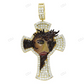 Yellow Gold Enamel Jesus Lab Created Diamond Pendant hip hop jewelry CustomDiamJewel