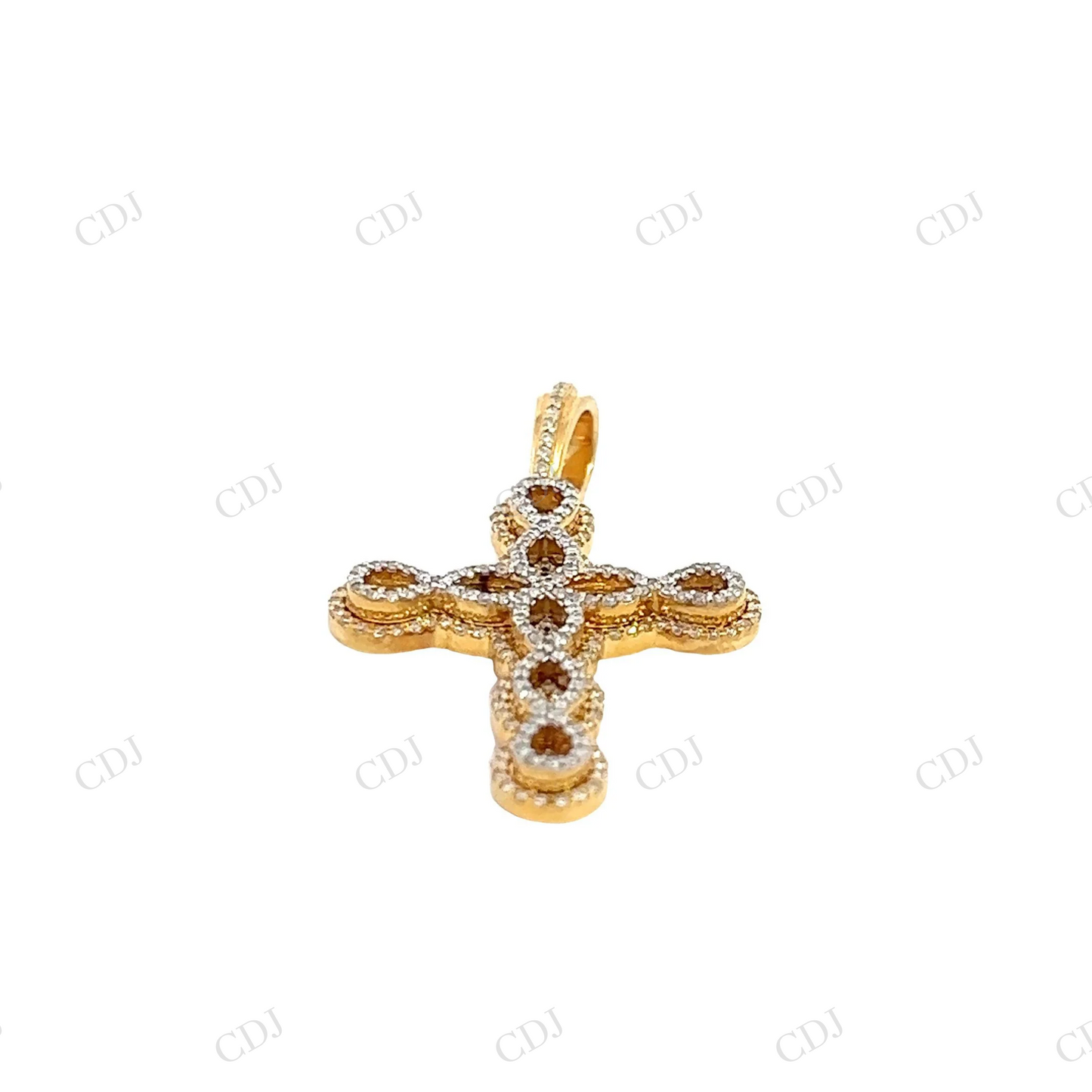 Filigree Cross Moissanite 925 Silver Pendant Hip Hop Pendent customdiamjewel