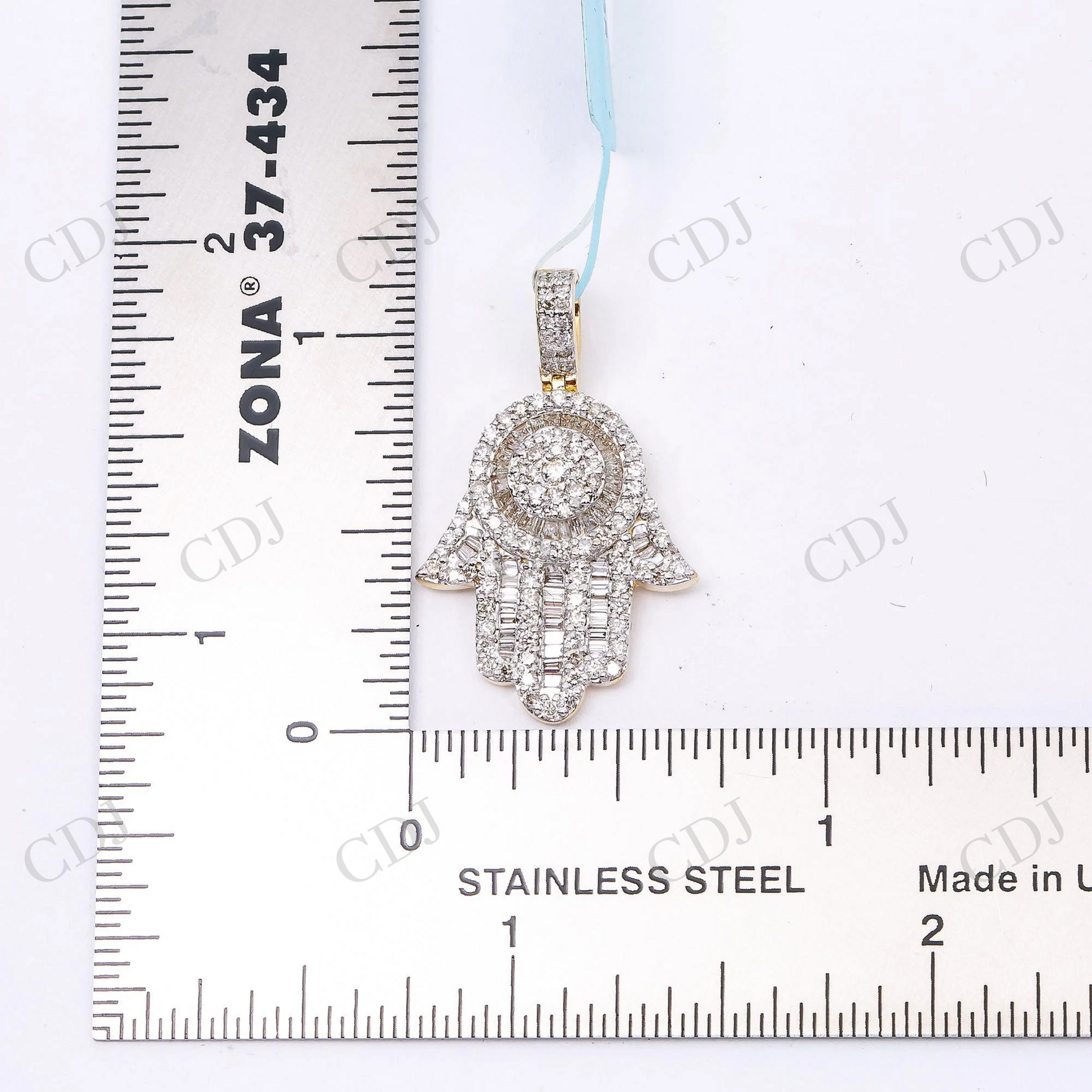 Religious Hamsa 925 Silver Moissanite Hip Hop Jewelry Pendant Hip Hop Pendent customdiamjewel