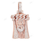 Crowned Jesus Lab Grown Diamond 10K Solid Gold Pendant hip hop jewelry CustomDiamJewel
