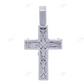 Jesus Crucifix Baguette CVD Diamond Two-Tone Pendant hip hop jewelry CustomDiamJewel
