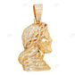 Crowned Jesus Side Lab Grown Diamond Gold Customize Pendant hip hop jewelry CustomDiamJewel