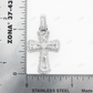 Baguette & Round 925 Silver Moissanite Cross Pendant Hip Hop Pendent customdiamjewel