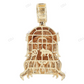 Two Tone Lab Grown Diamond Gold Iced Out Jesus Pendant hip hop jewelry CustomDiamJewel