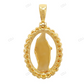 Virgin Mary Cut Out Yellow Gold CVD Diamond Pendant hip hop jewelry CustomDiamJewel